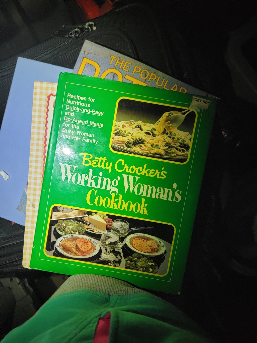 Betty Crocker Working Woman's Cookbook - Green and Yellow Cover